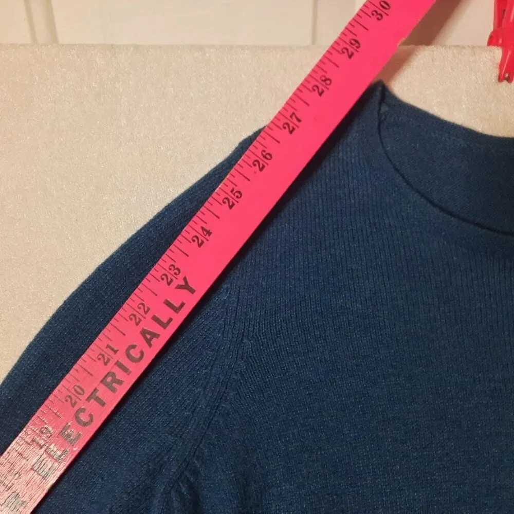 Old Navy Blue Tunic Lightweight Sweater Side Slits Soft Knit Layering, XL - Picture 9 of 10